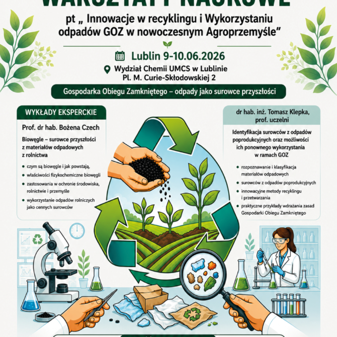 09-10.06.2026 r. – „Innowacje w recyklingu i wykorzystaniu odpadów GOZ w nowoczesnym Agroprzemyśle”